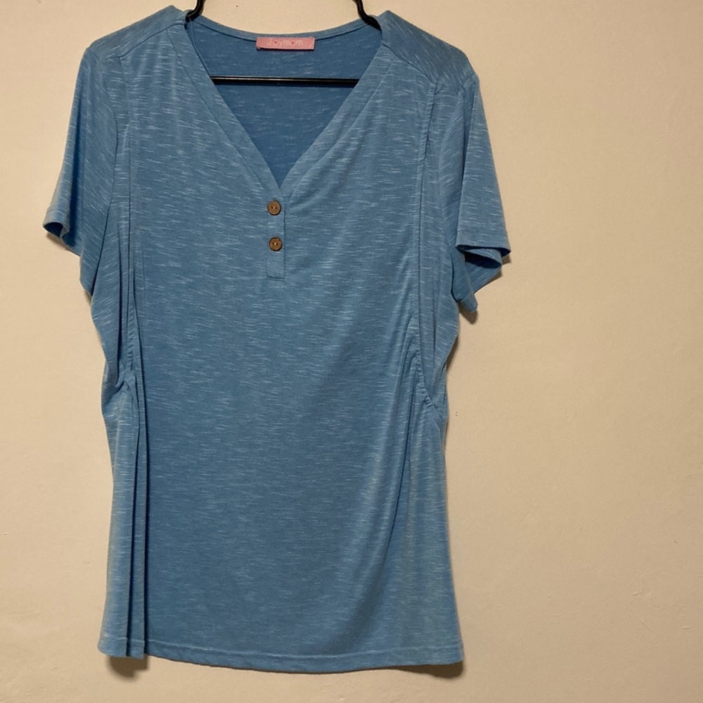 Light Blue Nursing Top